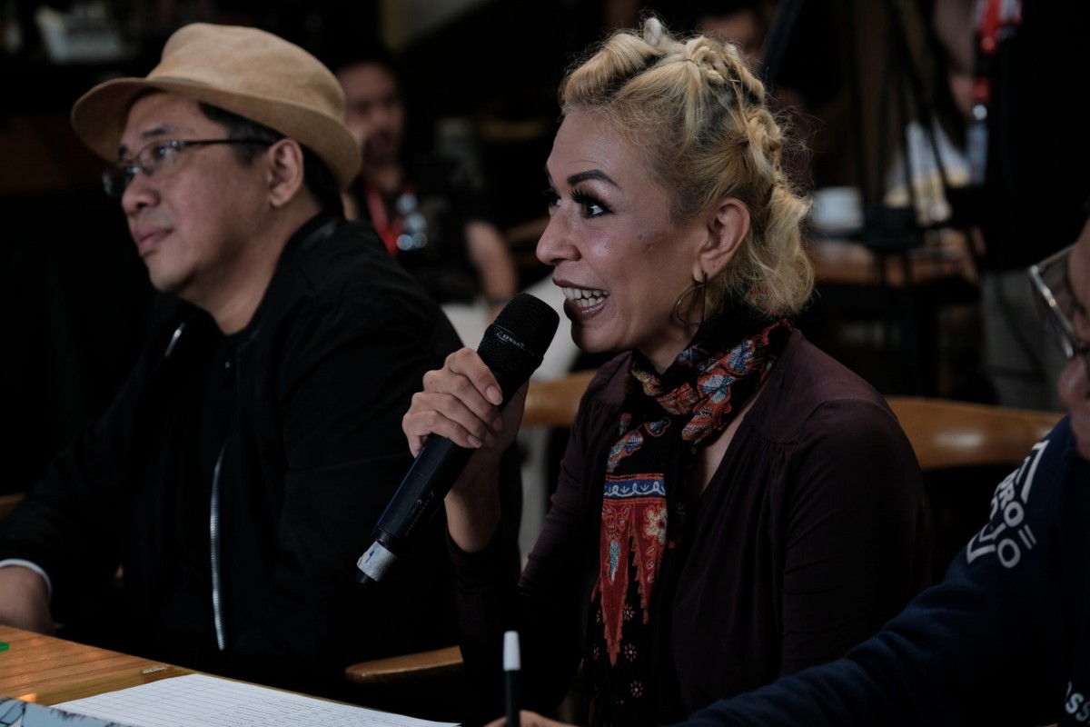 Syaharani saat menjadi juri MLDare2PERFORM Season 4